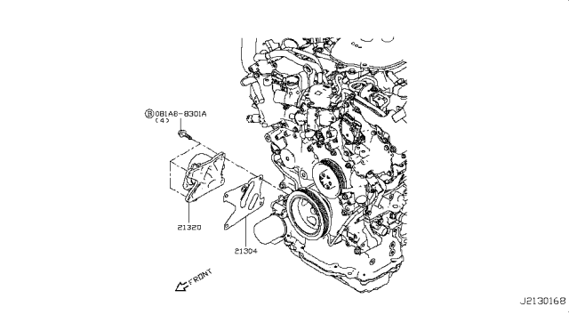 2018 Infiniti Q50 Oil Cooler Diagram 12