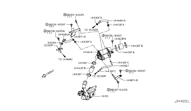 2016 Infiniti Q50 Turbo Charger Diagram 7