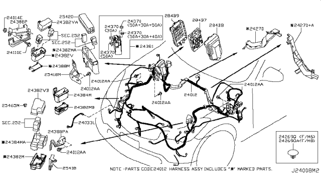 2014 Infiniti QX70 Wiring Diagram 16