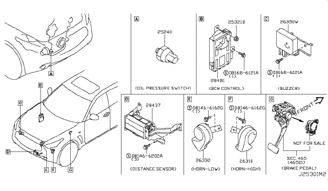 2014 Infiniti QX70 Electrical Unit Diagram 7