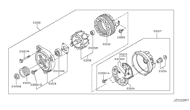 2011 Infiniti FX50 Alternator Diagram 1