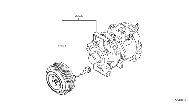 2017 Infiniti QX70 Compressor Diagram 2