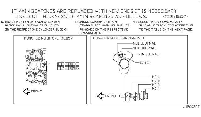 2015 Infiniti QX70 Piston,Crankshaft & Flywheel Diagram 4