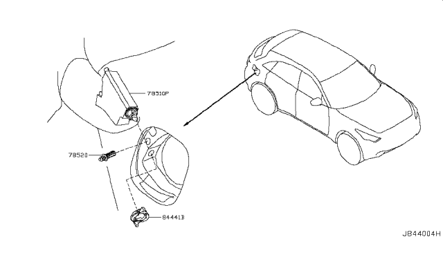 2014 Infiniti QX70 Trunk Opener Diagram
