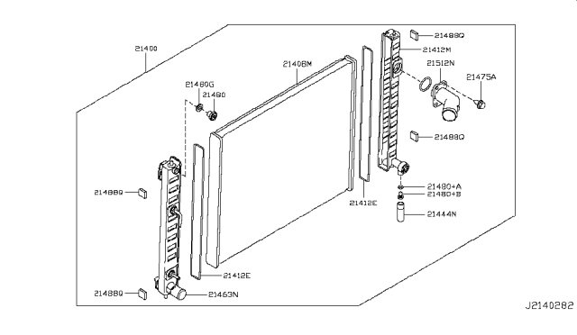 2010 Infiniti FX50 Radiator,Shroud & Inverter Cooling Diagram 6