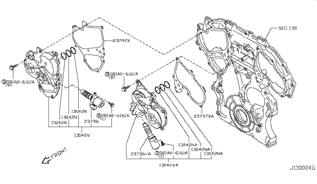 2011 Infiniti FX50 Camshaft & Valve Mechanism Diagram 5