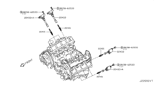 2011 Infiniti FX50 Ignition System Diagram 1