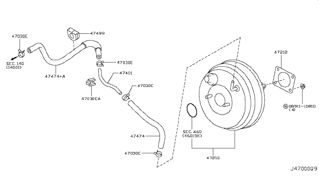 2009 Infiniti FX35 Brake Servo &             Servo Control Diagram 2