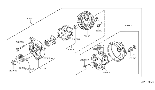 2012 Infiniti FX50 Alternator Diagram 3