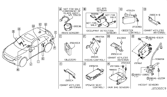 2013 Infiniti FX37 Electrical Unit Diagram 3