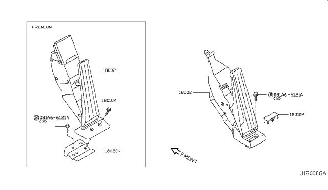 2009 Infiniti FX50 Accelerator Linkage Diagram 3