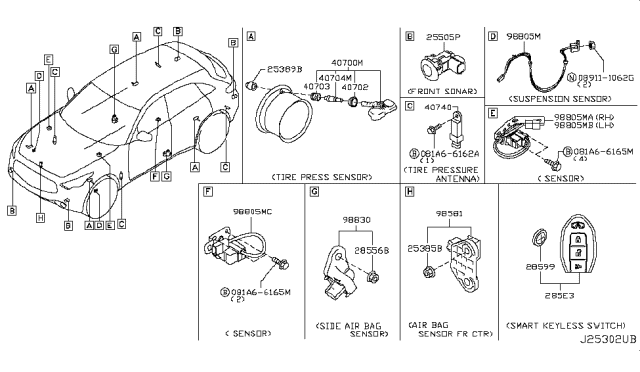 2014 Infiniti QX70 Electrical Unit Diagram 5