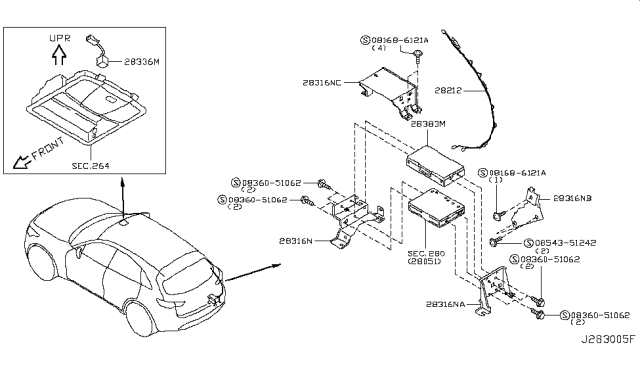 2014 Infiniti QX70 Telephone Diagram