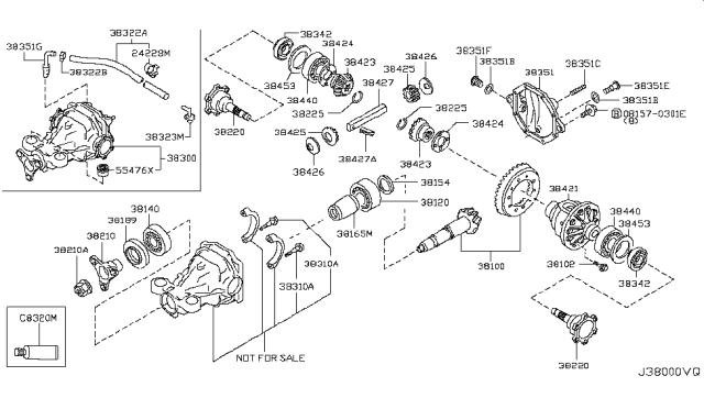 2012 Infiniti FX35 Breather Diagram for 38356-EA10A