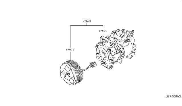 2009 Infiniti FX50 Compressor Diagram 2