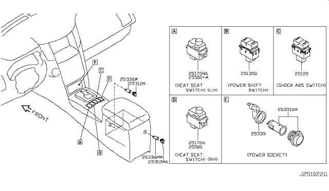 2013 Infiniti FX50 Switch Diagram 3