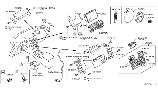 2009 Infiniti FX35 Audio & Visual Diagram 4