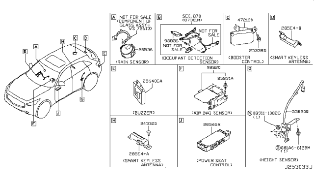 2016 Infiniti QX70 Electrical Unit Diagram 1