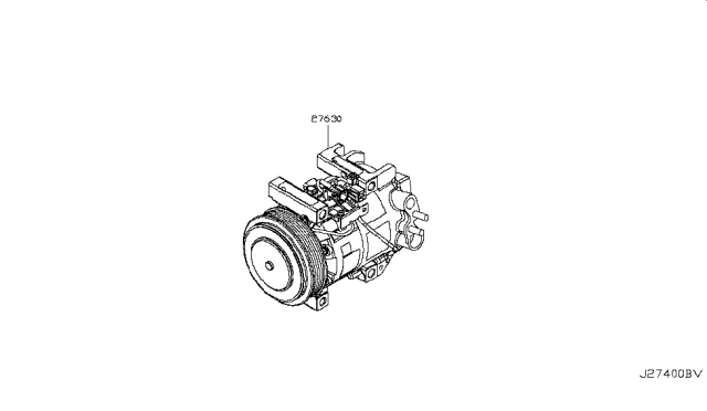 2013 Infiniti FX37 Compressor Diagram 1