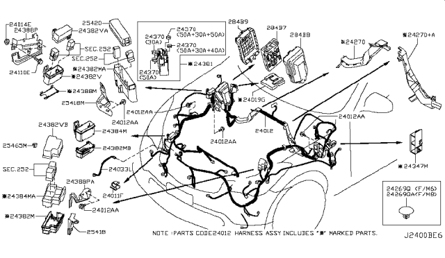 2016 Infiniti QX70 Clip Diagram for 01552-00861