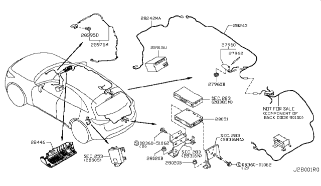 2011 Infiniti FX35 Audio & Visual Diagram 3