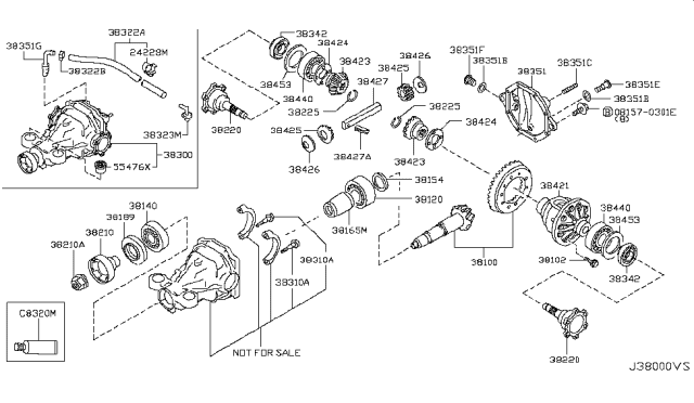 2016 Infiniti QX70 Rear Final Drive Diagram 2