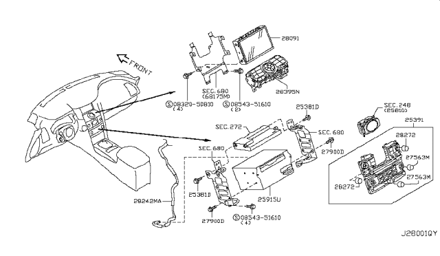 2010 Infiniti FX35 Audio & Visual Diagram 6