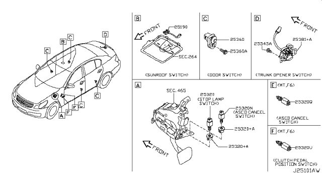 2008 Infiniti G35 Sedan Switch Diagram 3
