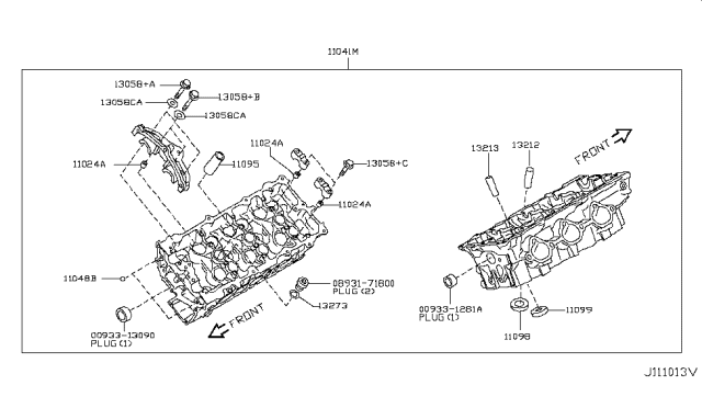 2008 Infiniti G37 Cylinder Head & Rocker Cover Diagram 5