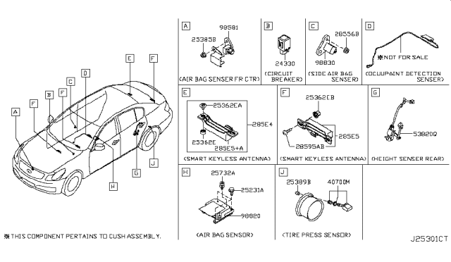 2008 Infiniti G35 Sedan Electrical Unit Diagram 1