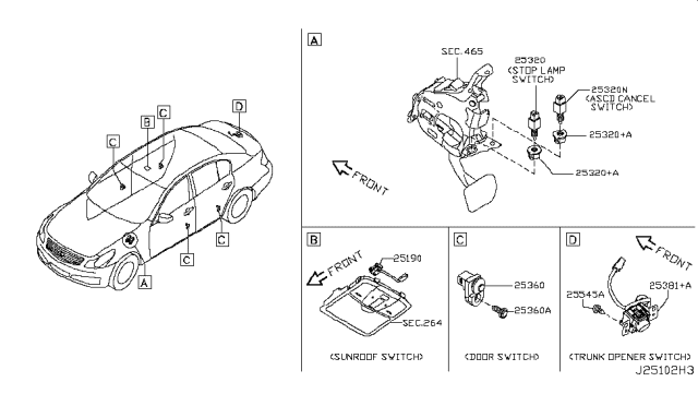 2015 Infiniti Q40 Switch Diagram 3