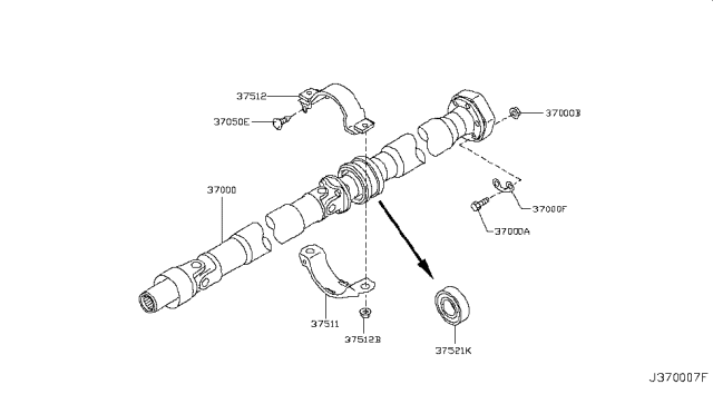 2007 Infiniti G35 Propeller Shaft Diagram 1