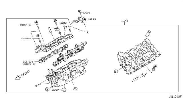 2012 Infiniti G37 Cylinder Head & Rocker Cover Diagram 4