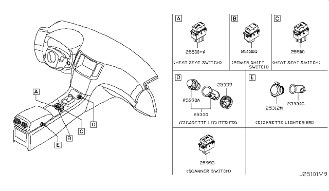 2012 Infiniti G37 Switch Diagram 4