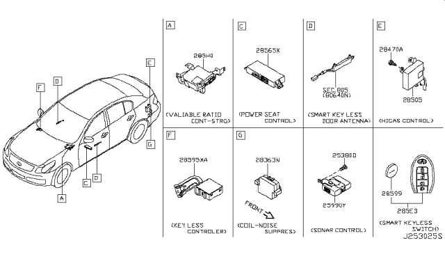 2012 Infiniti G37 Electrical Unit Diagram 3