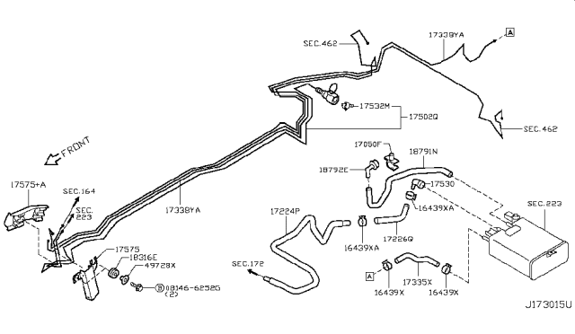 2015 Infiniti Q40 Fuel Piping Diagram 7