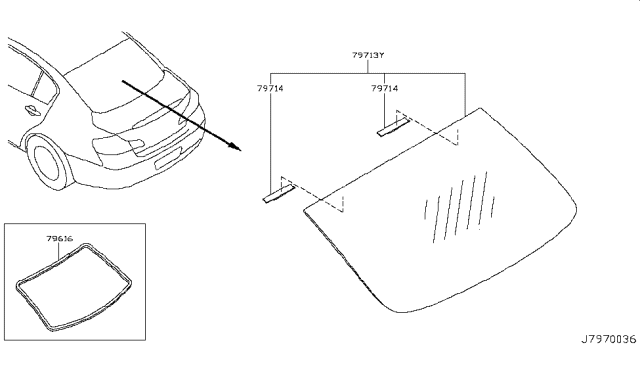 2009 Infiniti G37 Rear Window Diagram