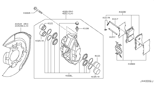 2012 Infiniti G25 Front Brake Diagram 3