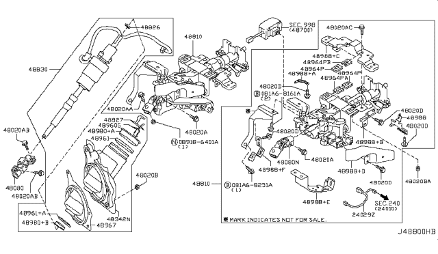 2008 Infiniti G35 Steering Column Diagram 2