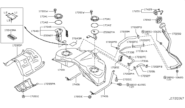 2015 Infiniti Q40 Fuel Tank Diagram 2