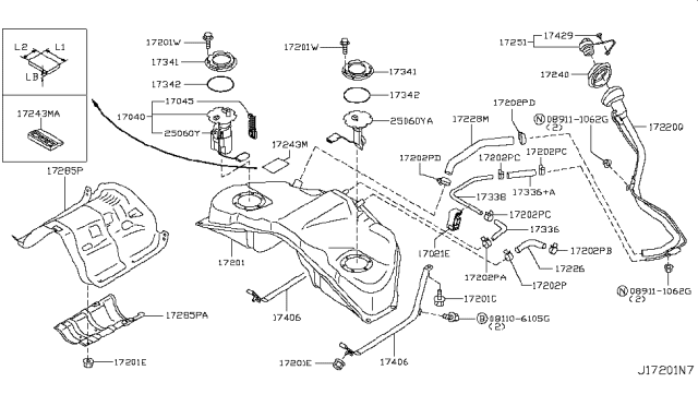 2013 Infiniti G37 Fuel Tank Diagram 2