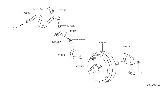 2008 Infiniti G37 Brake Servo &             Servo Control Diagram 3