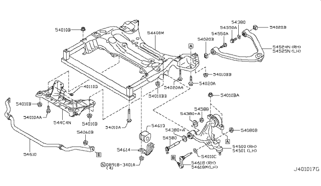 2009 Infiniti G37 Front Suspension Diagram 3