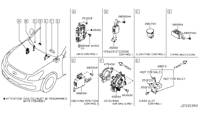 2008 Infiniti G35 Electrical Unit Diagram 13