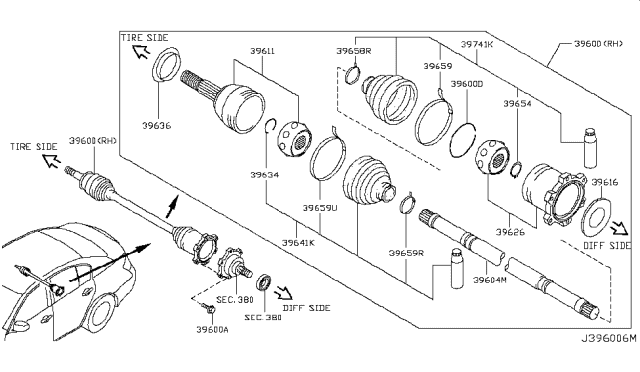 2008 Infiniti G37 Rear Drive Shaft Diagram 2