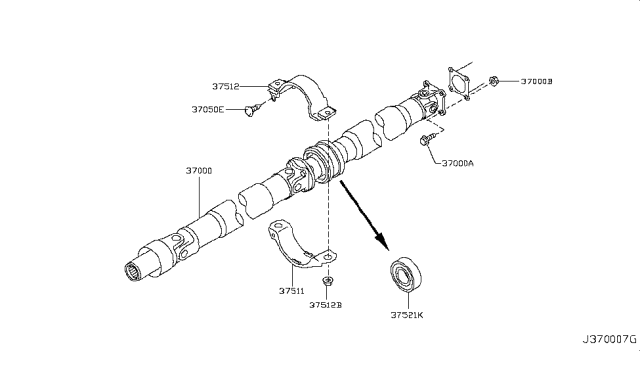 2011 Infiniti G37 Propeller Shaft Diagram 9