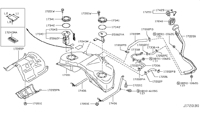 2013 Infiniti G37 Fuel Tank Diagram 3