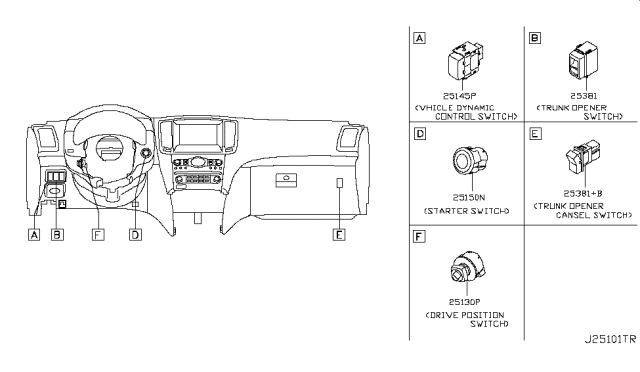 2010 Infiniti G37 Switch Diagram 5