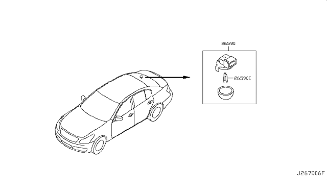 2008 Infiniti G35 Sedan Lamps (Others) Diagram 1