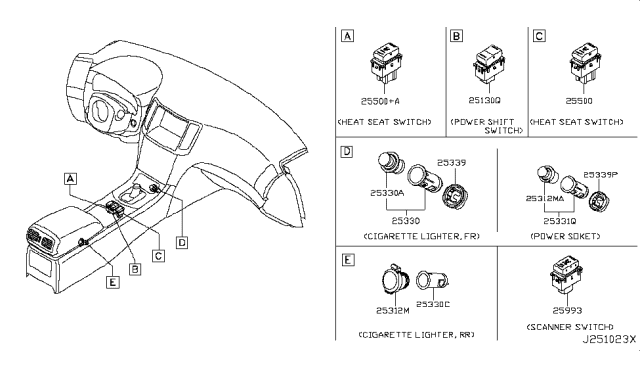 2015 Infiniti Q40 Switch Diagram 7